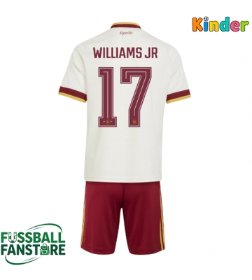 Spanien Nico Williams #17 Replik Auswärtstrikot Kinder WM 2026 Kurzarm (+ Kurze Hosen)